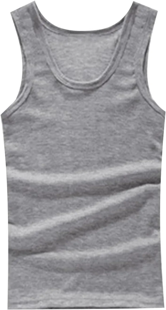 5 Pack Men's Compression Undershirts Tank Tops Workout Gym Stomach Shapewear Body Shapers Slim Fit Muscle Shirt