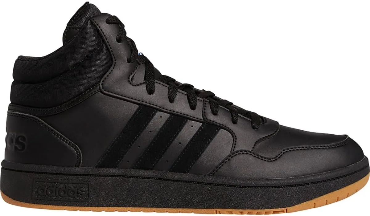adidas Mens Hoops 3.0 Mid Basketball Sneakers Shoes - Black