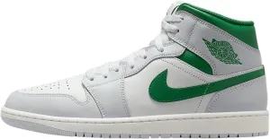 Air Jordan 1 Mid Men's Shoes (DQ8426-142, ummit White/Pure Platinum/Sail/Pine Green)