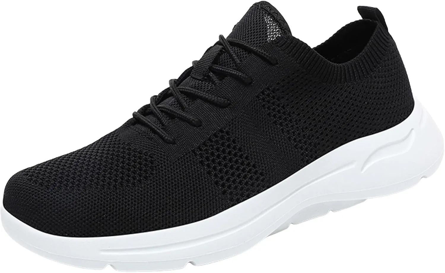 Arch Support Hiking Shoes for Men Breathable Elastic Fly Woven Mesh Sneaker Lightweight Diabetic Shoes for Men