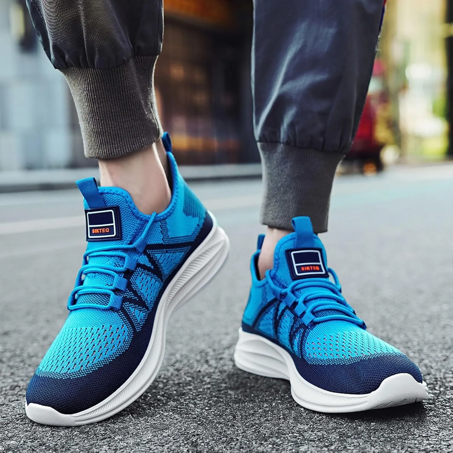 Arch Support Sports Shoes for Men Fashion Breathable Running Shoes Cushion Sneakers Comfortable for Men