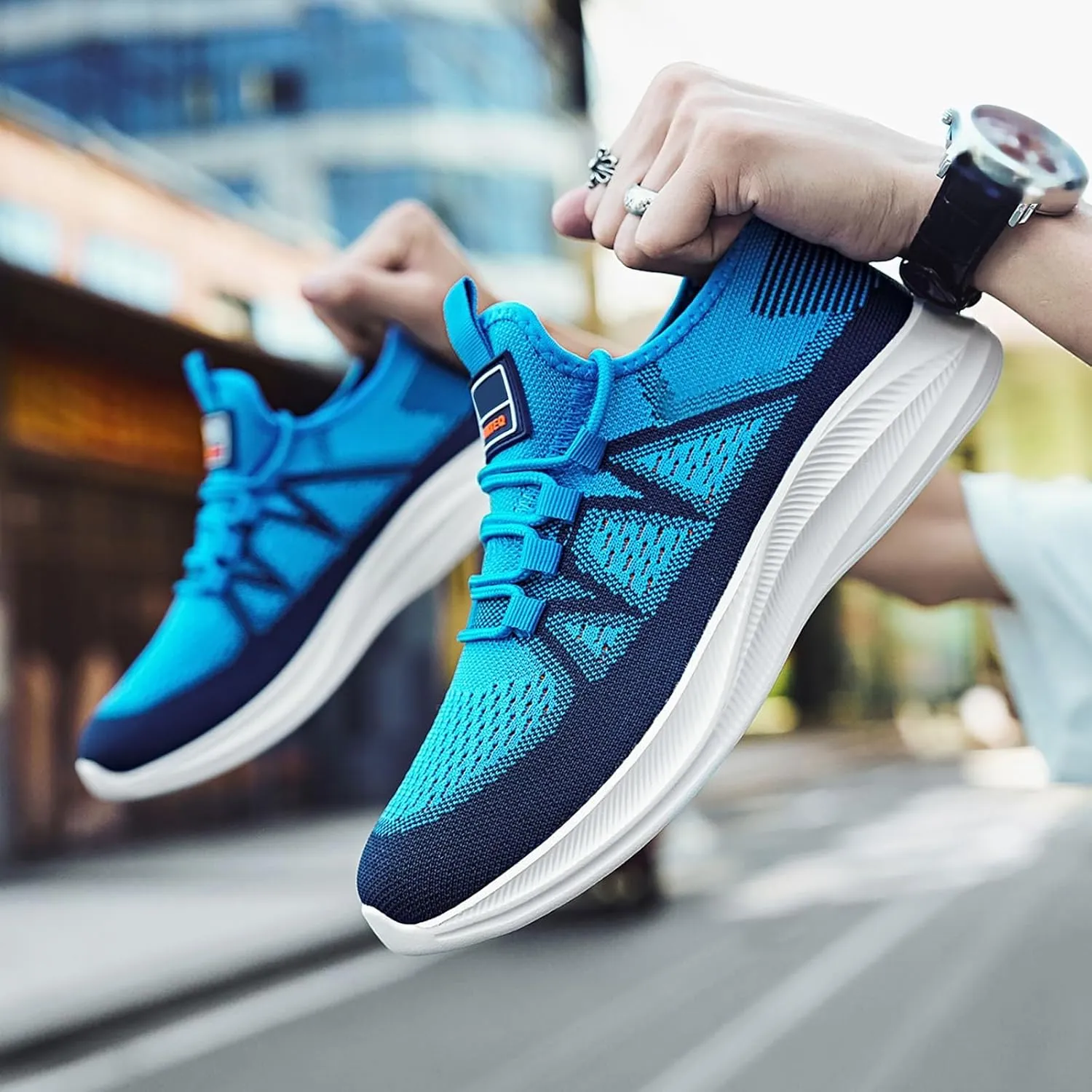 Arch Support Sports Shoes for Men Fashion Breathable Running Shoes Cushion Sneakers Comfortable for Men
