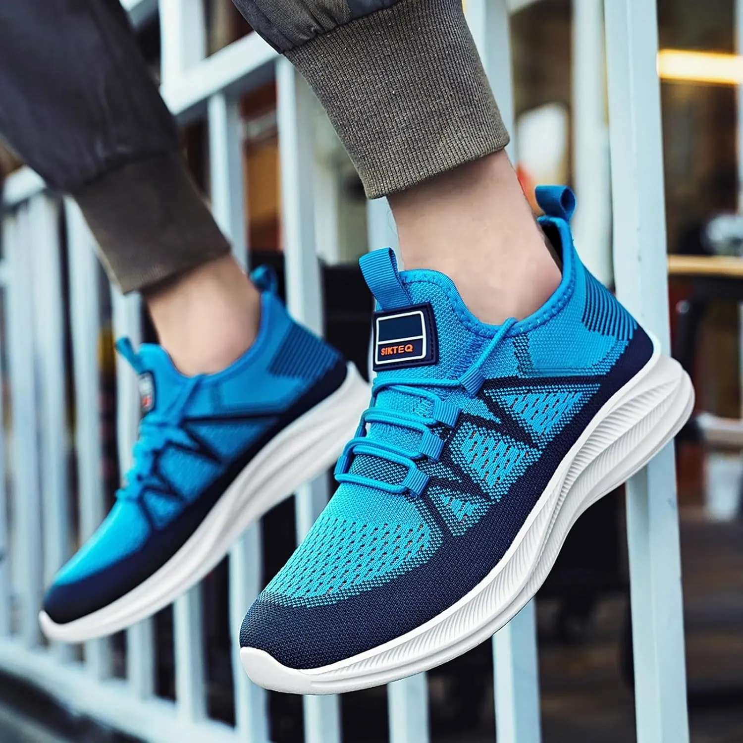 Arch Support Sports Shoes for Men Fashion Breathable Running Shoes Cushion Sneakers Comfortable for Men