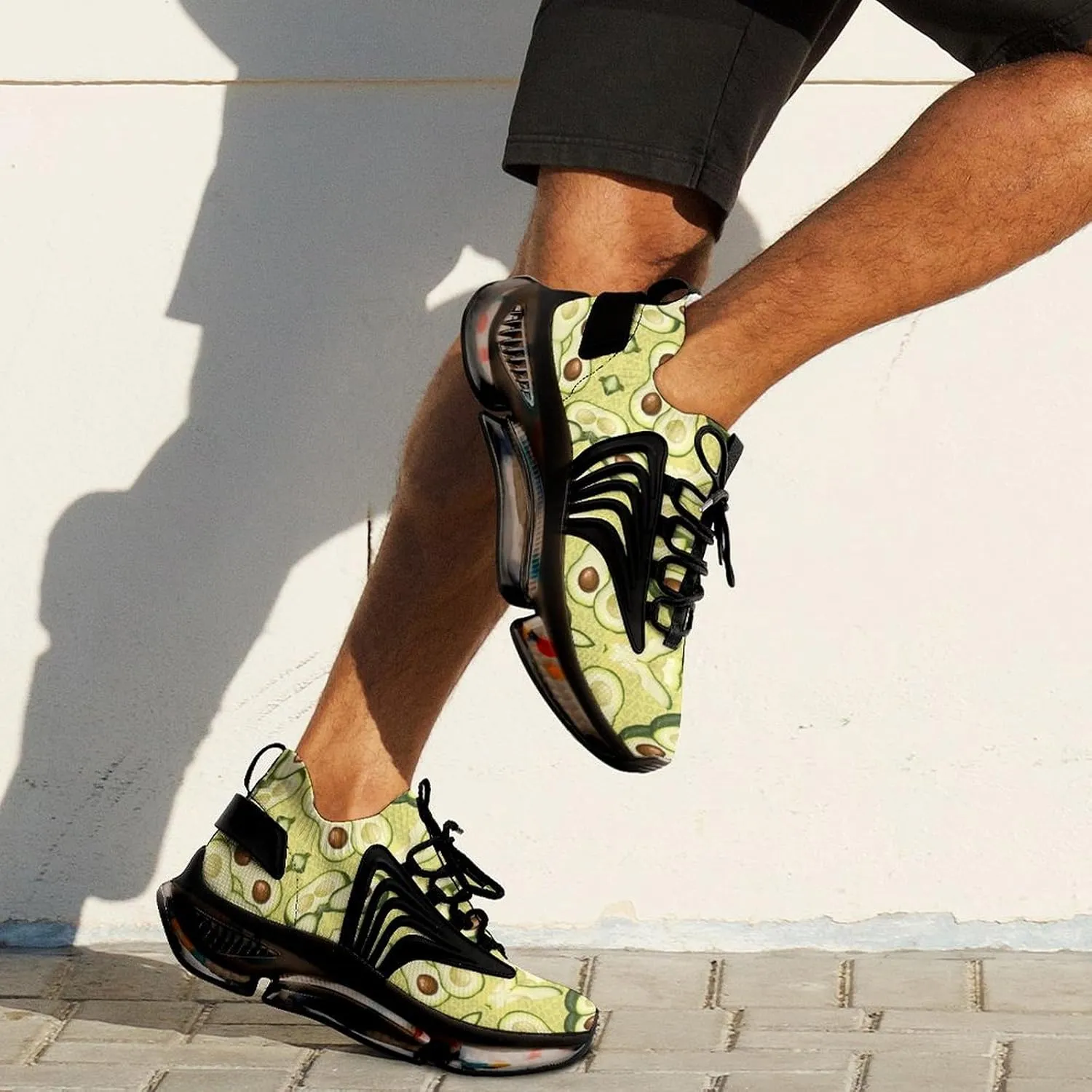 Avocados Fruit Men's Running Shoes Lightweight Walking Shoe Breathable Sneaker