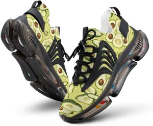 Avocados Fruit Men's Running Shoes Lightweight Walking Shoe Breathable Sneaker