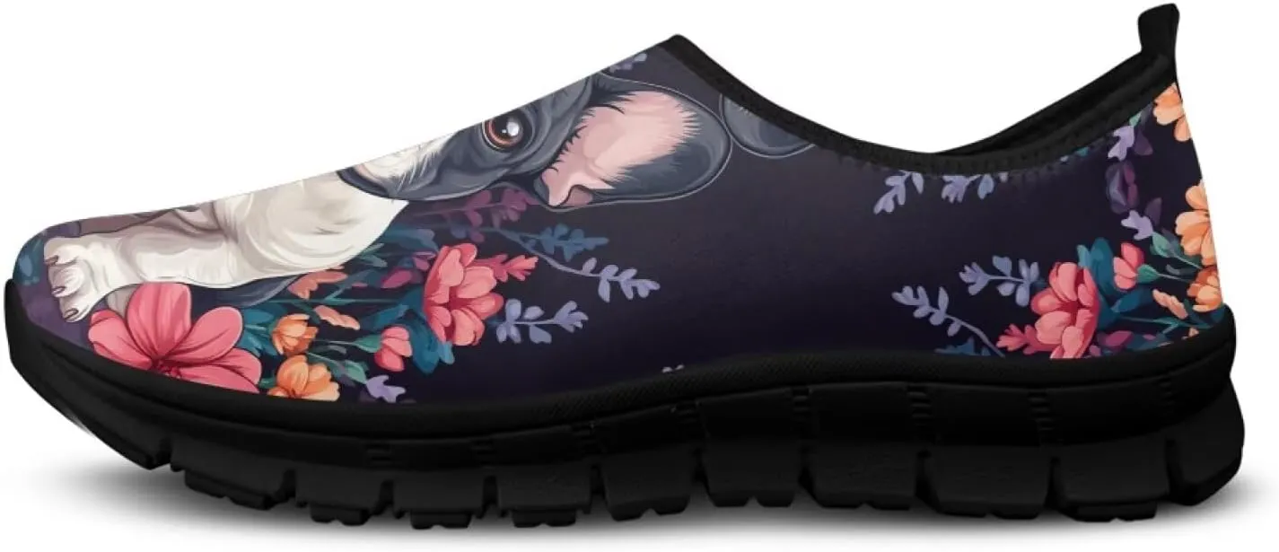 Binienty Fashion Women's Walking Shoes Men's Slip on Sport Sneakers Breathable Low Cut Loafers