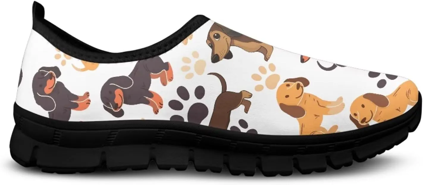 Binienty Fashion Women's Walking Shoes Men's Slip on Sport Sneakers Breathable Low Cut Loafers