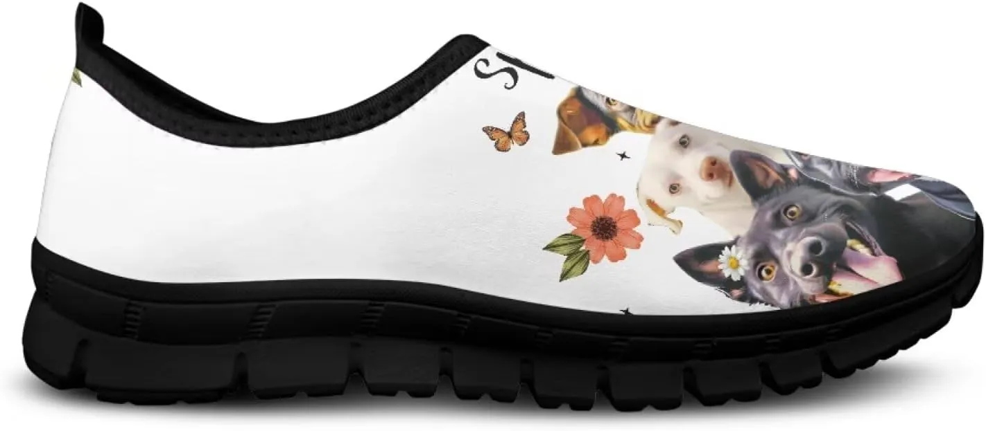 Binienty Fashion Women's Walking Shoes Men's Slip on Sport Sneakers Breathable Low Cut Loafers