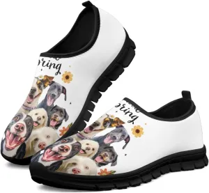 Binienty Fashion Women's Walking Shoes Men's Slip on Sport Sneakers Breathable Low Cut Loafers