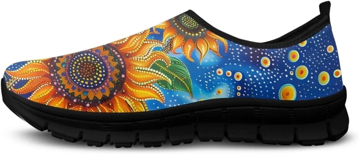 Binienty Women Slip On Loafers Comfort Low-Cut Casual Flats Breathable Mesh Sneakers Footwear