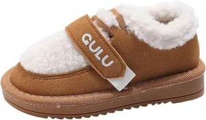 Boys Girls Winter Boots Toddler Snow Boots Kids Warm Fur Lined Boot Kids Ankle Boots Non-Slip Plush Thermal Booties