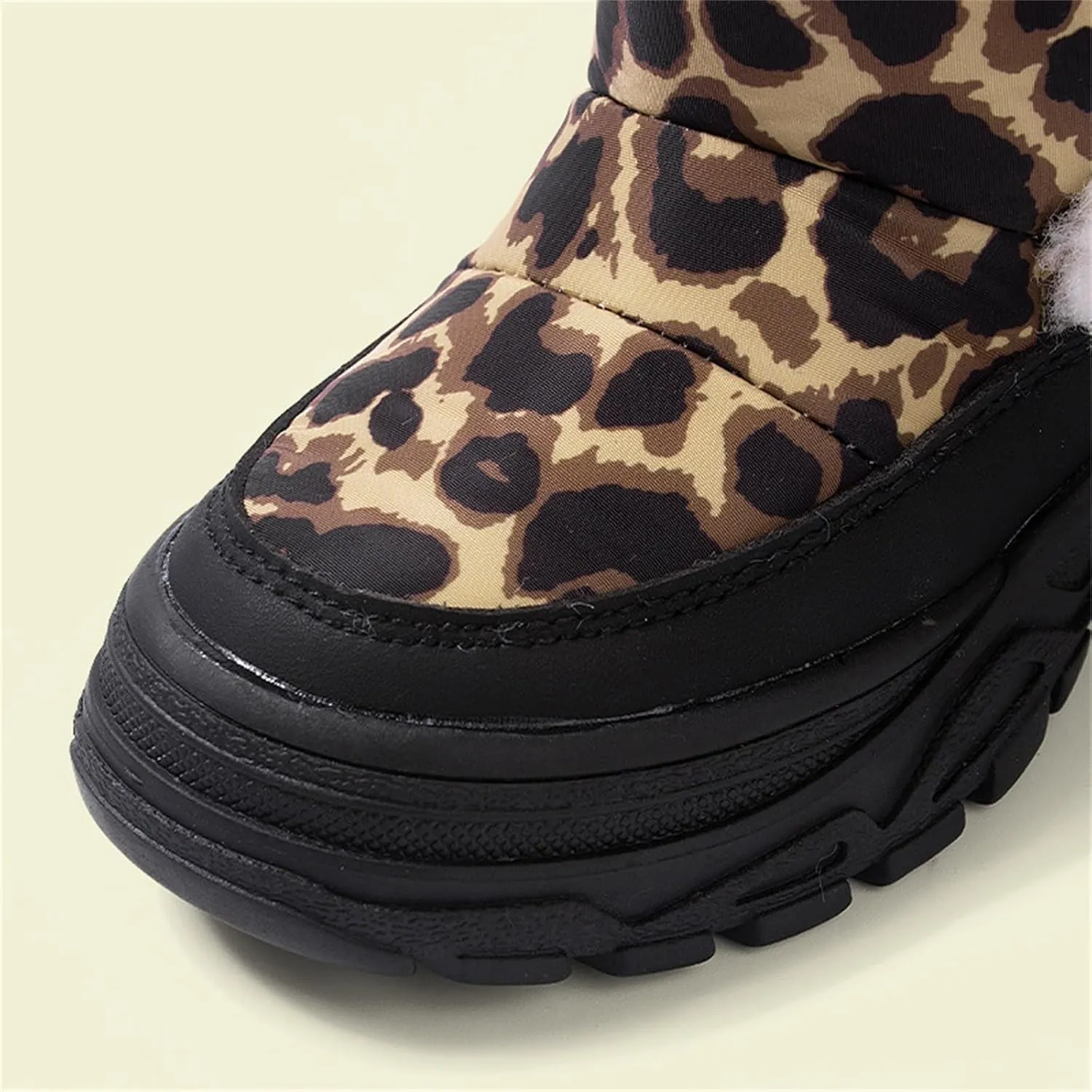 Boys Girls Winter Snow Boots Toddler Warm Fur Lined Boots Kids Non Slip Plush Ankle Mid Booties Outdoor Walking Shoes