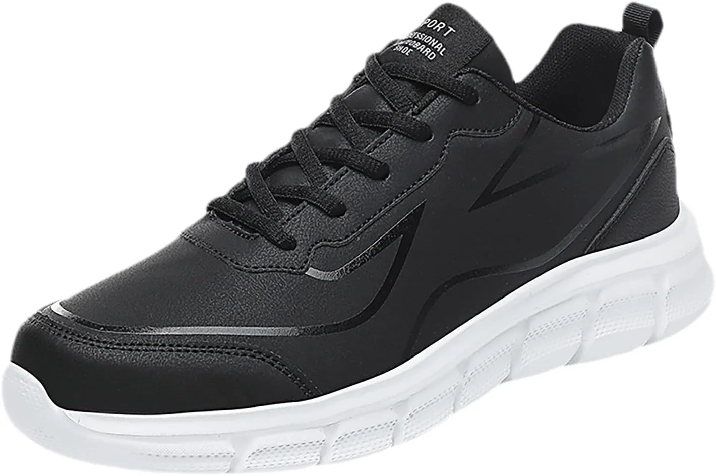 Breathable & Comfortable Sneaker Outdoor Men Mountaineering Casual Sport Shoes Lace Up Solid Color Running Breathable