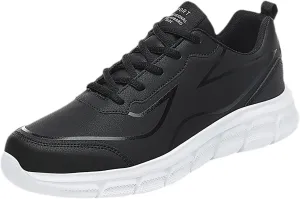 Breathable & Comfortable Sneaker Outdoor Men Mountaineering Casual Sport Shoes Lace Up Solid Color Running Breathable