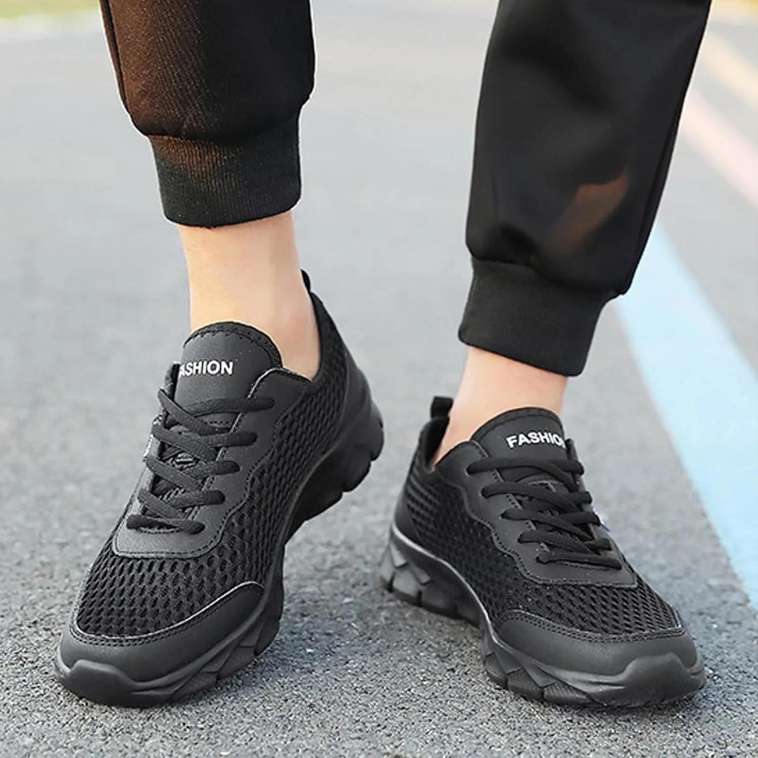 Breathable Diabetic Shoes for Men Slip On Lightweight Breathable Fashion Sneaker Arch Support Plantar Fasciitis