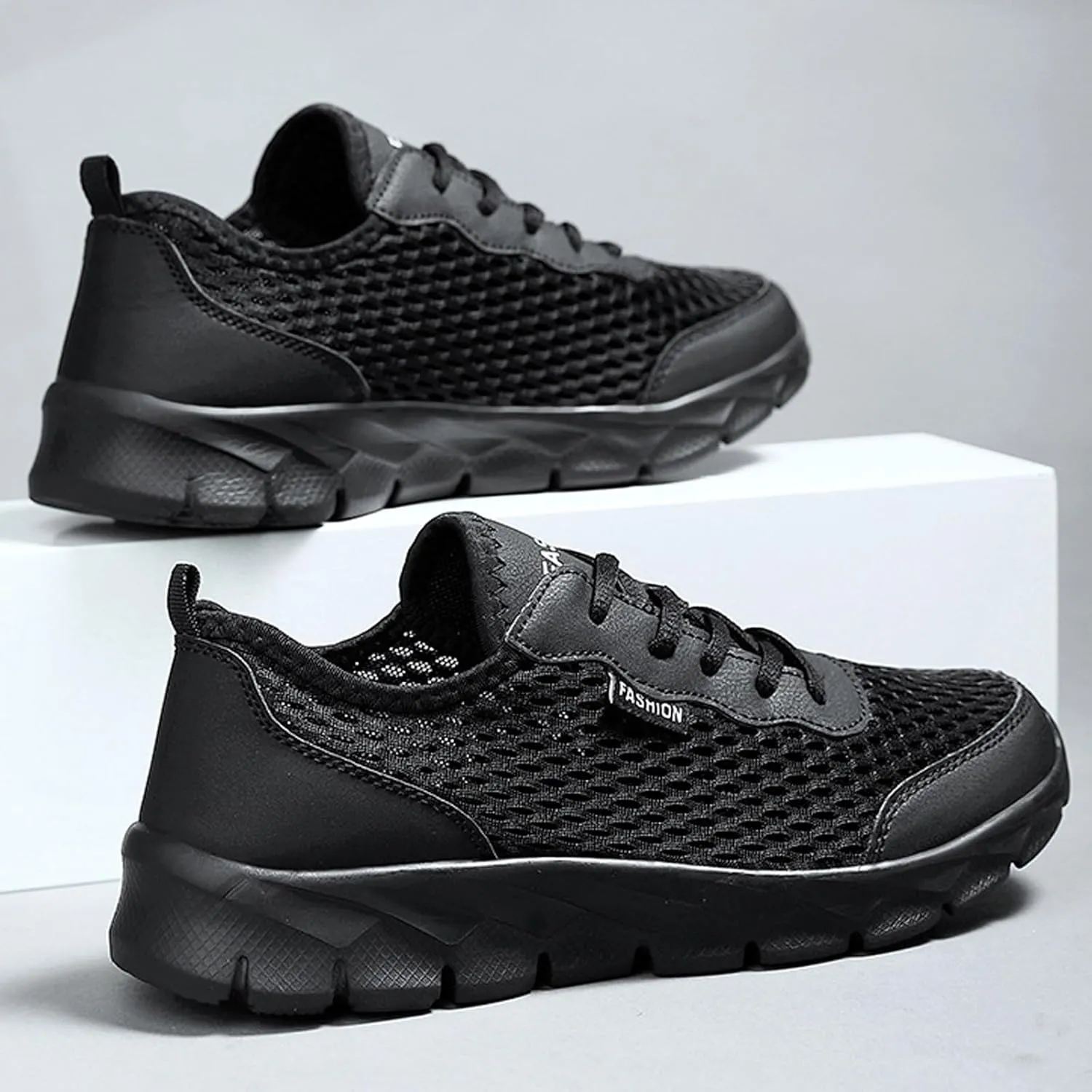 Breathable Diabetic Shoes for Men Slip On Lightweight Breathable Fashion Sneaker Arch Support Plantar Fasciitis