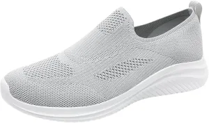 Breathable Mesh Men's Slip on Sneakers Lightweight Comfortable Non Slip Running Shoes with Cushioned Midsole for Gym, Jogging & Casual Wear Fashionable New Pattern Couple Sneaker