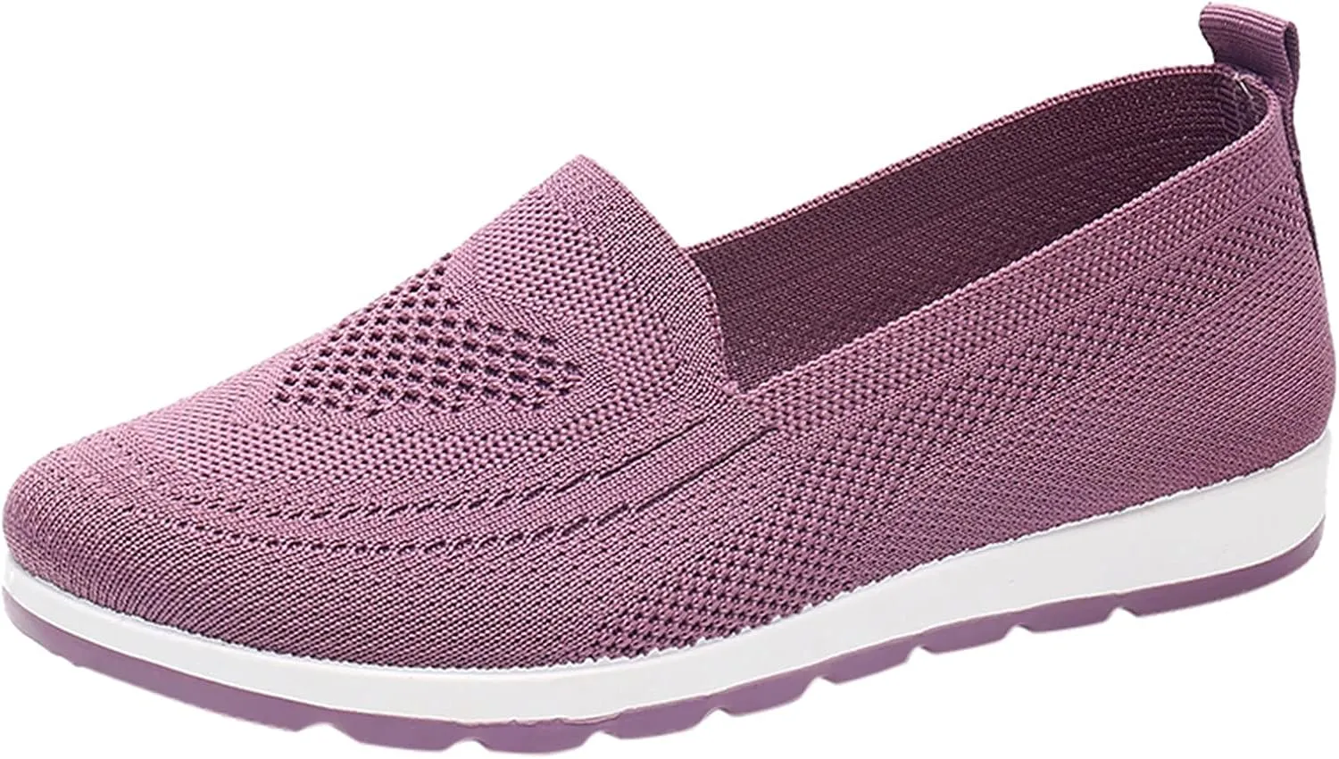 Casual Boat Shoes for Women Slip On Breathable Comfortable Lightweight Classic Comfort Flat Fashion Sneakers Non Slip Air Cushioned Casual Tennis Walking Sports Shoes for Gym Travel