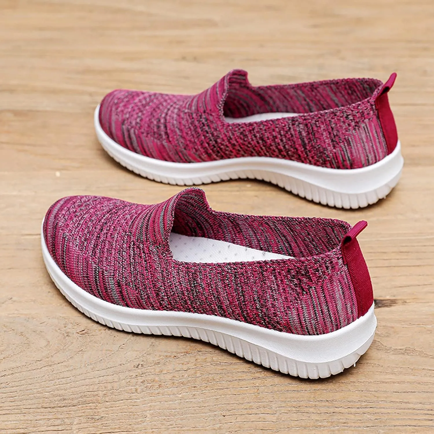 Casual Outdoor Fashion Slip-on Breathable Shoes Leisure Wedges Womens Colorful Shoes