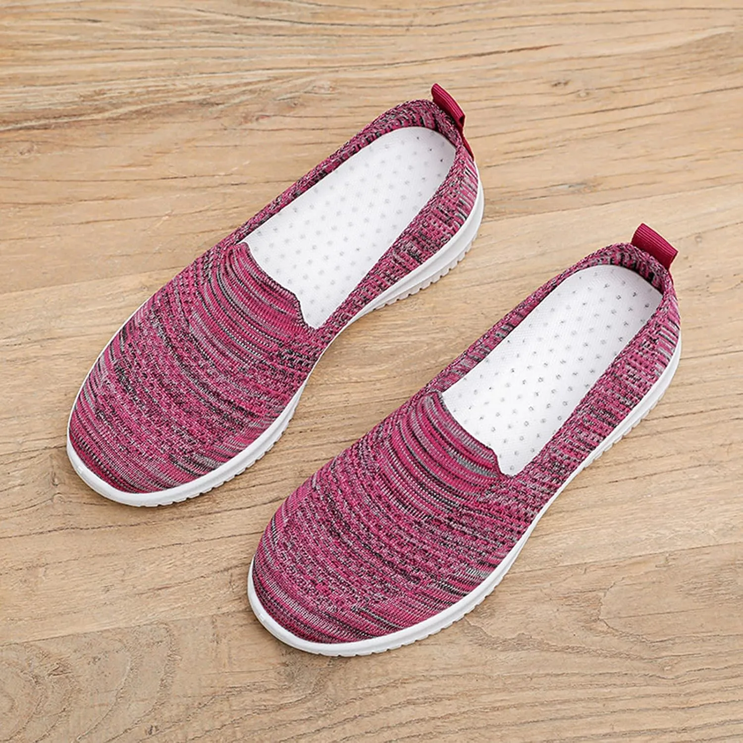 Casual Outdoor Fashion Slip-on Breathable Shoes Leisure Wedges Womens Colorful Shoes