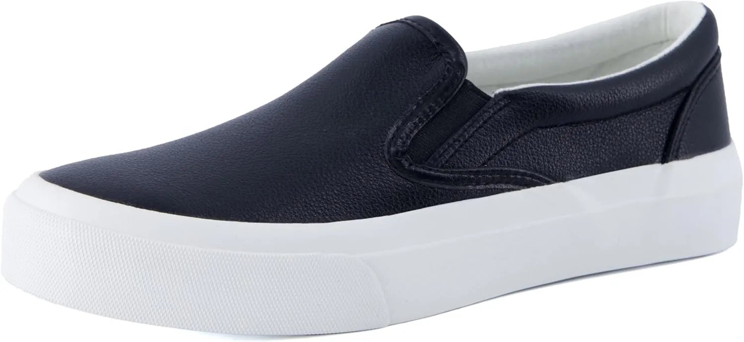 CUSHIONAIRE Ferris Fashion Slip On Sneakers for Women  Laceless Everyday Casual Womens Shoes with Cushioned Insole and Flexible Sole for Effortless Comfort and Style