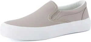 CUSHIONAIRE Ferris Fashion Slip On Sneakers for Women  Laceless Everyday Casual Womens Shoes with Cushioned Insole and Flexible Sole for Effortless Comfort and Style
