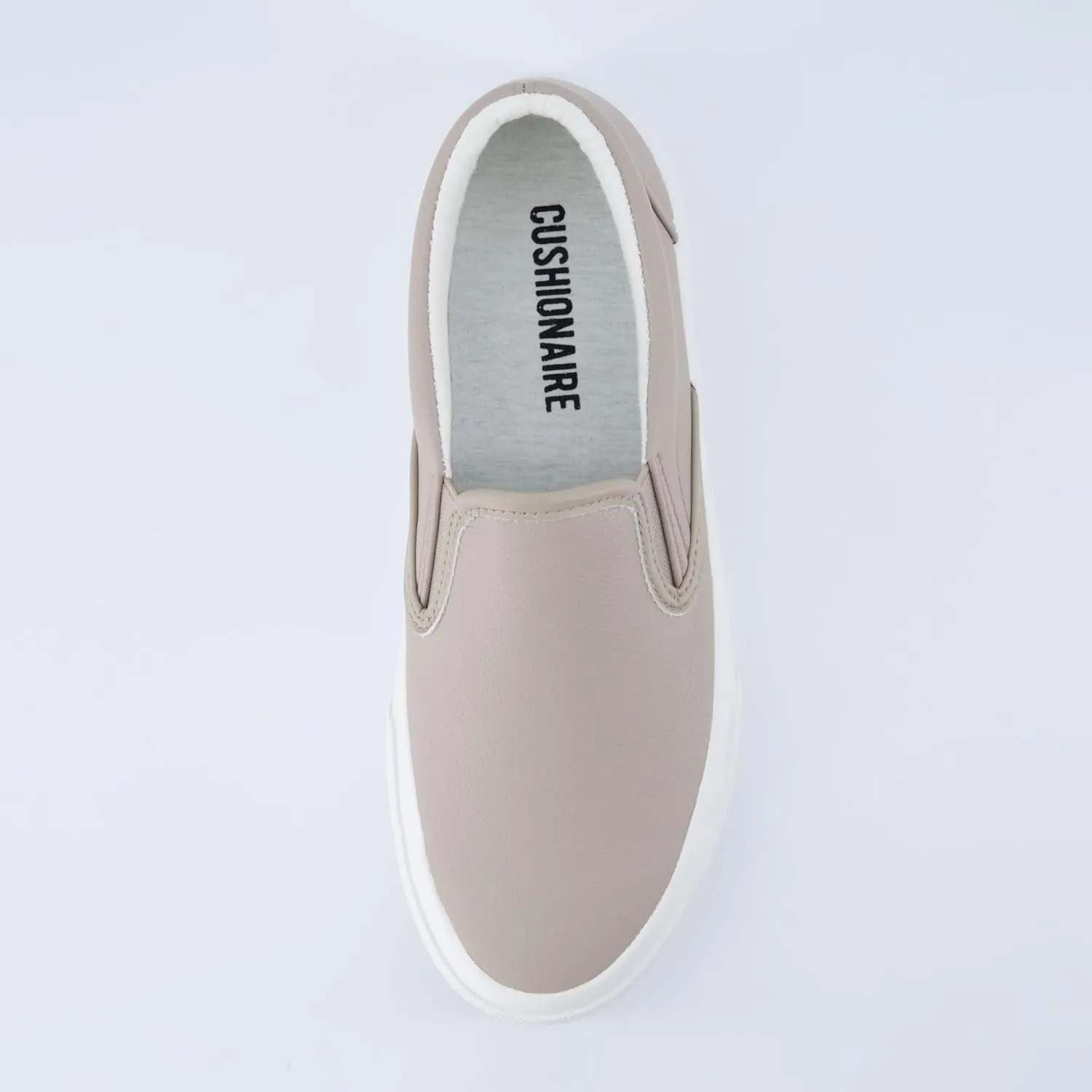 CUSHIONAIRE Ferris Fashion Slip On Sneakers for Women  Laceless Everyday Casual Womens Shoes with Cushioned Insole and Flexible Sole for Effortless Comfort and Style