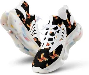Cute Phoenix Men's Running Shoes Lightweight Walking Shoe Breathable Sneaker
