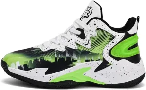 DHOVOR Boys Basketball Shoes Youth Fashion Basketball Sneakers Kids Running Shoes Indoor and Outdoor (Little Kid/Big Kid)