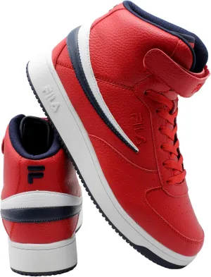 Fila Men's A-High Basketball Shoes Red/Navy/White 13