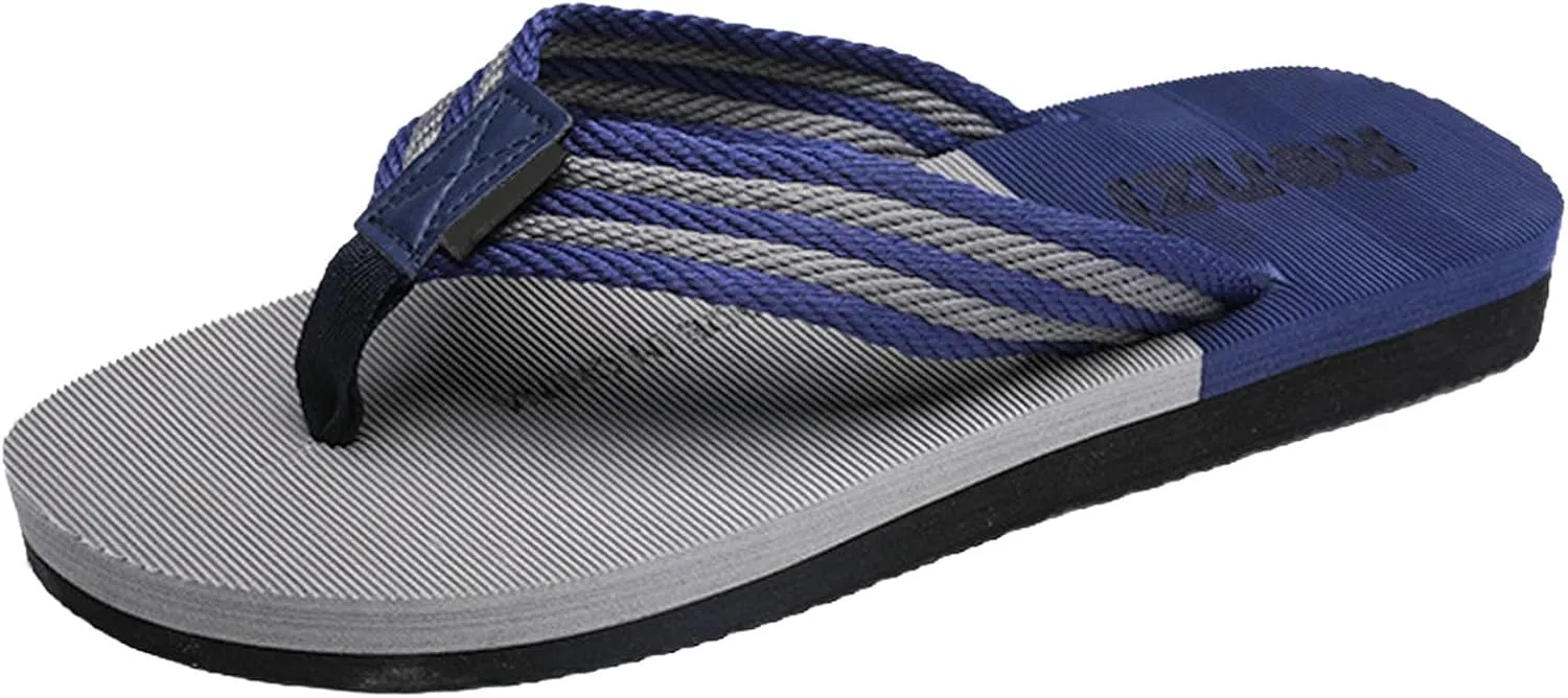 Foreign Trade Flip Flops for Men Beach Slippers for Men Summer Non Slip External Wearing with Toe Slip Slide Toddlers