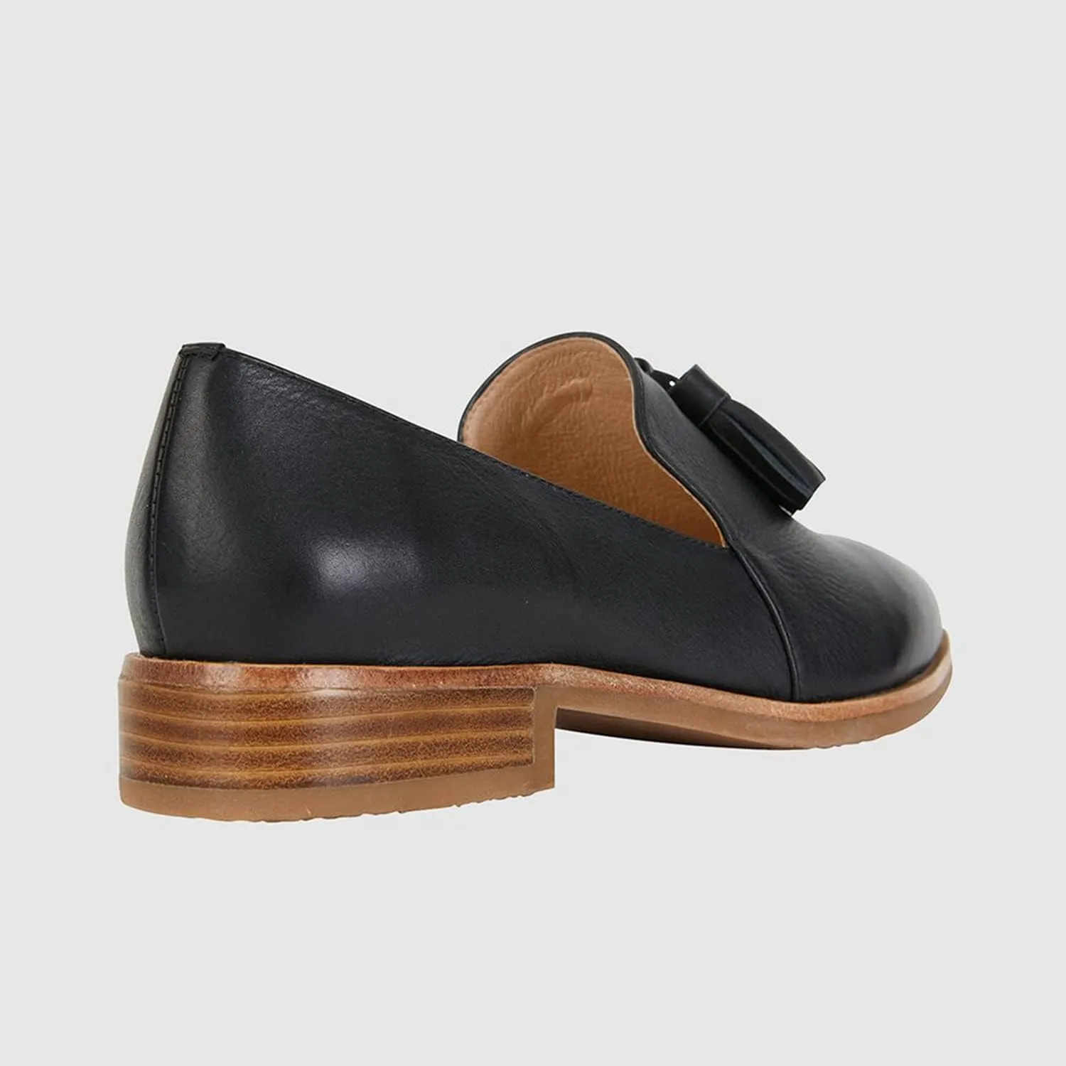 FOWT Double Tassel Trim Non-Slip Grip Sole Slip-on Low-Heel Pumps Synthetic Leather Iconic Fashion Almond Toe Shoes in Summer Spring Fall Comfort Wide Width Walking Loafers, Orange US Size 4-16 M