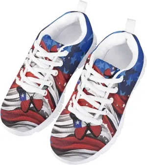 GIFTPUZZ Kids Casual Sneakers Breathable Lace Up Low Cut Sports Walking Hiking Sneakers