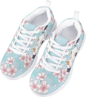 GIFTPUZZ Kids Casual Sneakers Breathable Lace Up Low Cut Sports Walking Hiking Sneakers