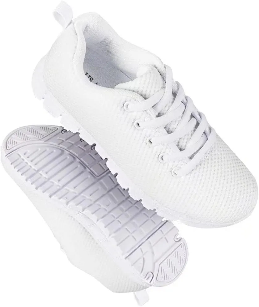 GIFTPUZZ Kids Casual Sneakers Breathable Lace Up Low Cut Sports Walking Hiking Sneakers