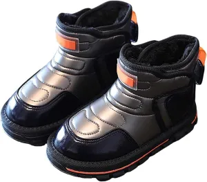 Girls Boots Kids Glitter Snow Boots Ankle Boots Baby Boys Girls Winter Warm Shoes Fleece Lined Snow Boots Toddler Shoes