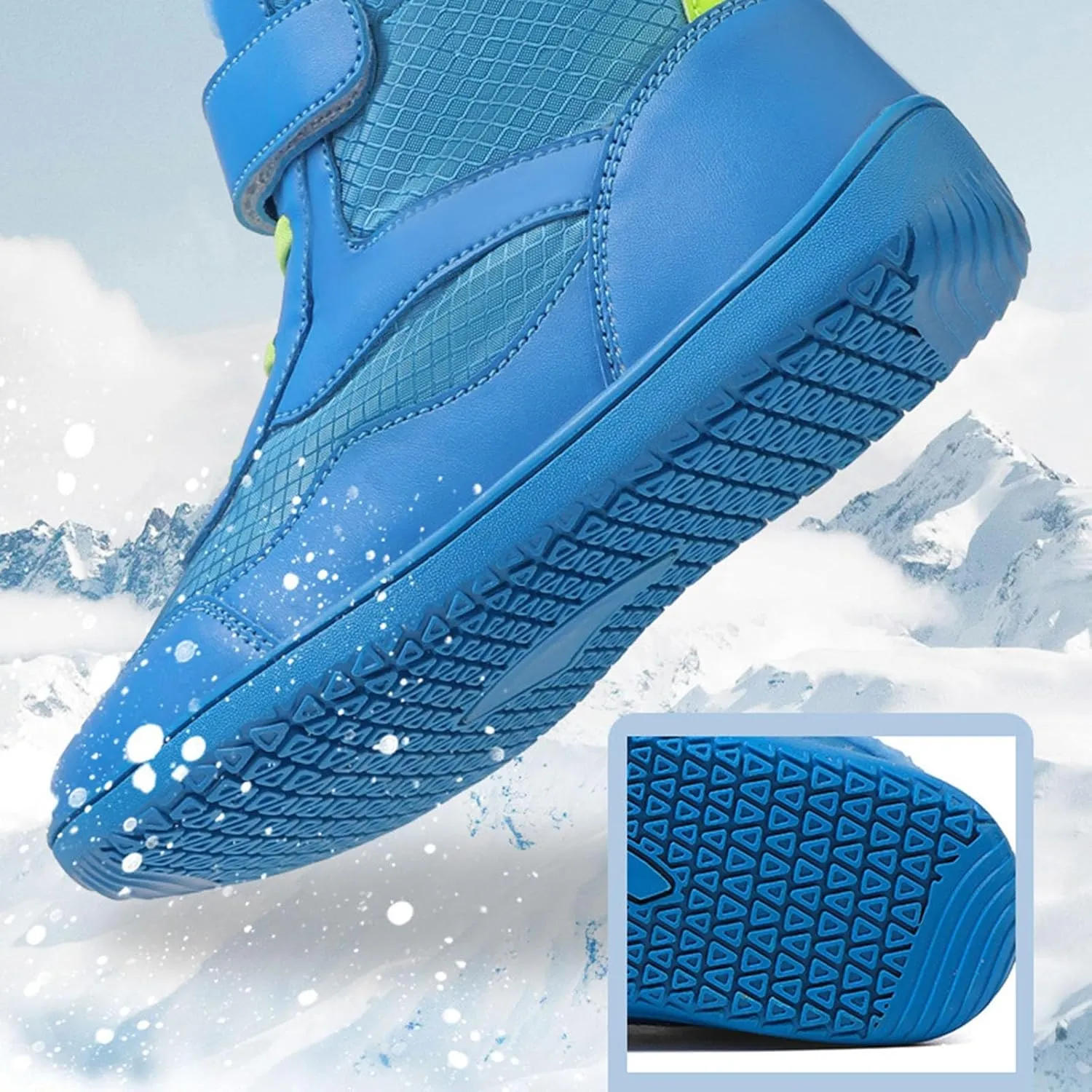 Girls Boys Barefoot Boots Shoes Kids Waterproof Ankle Winter Snow Boot Wide Toe Box Kids Barefoot Winter Boots Non Slip