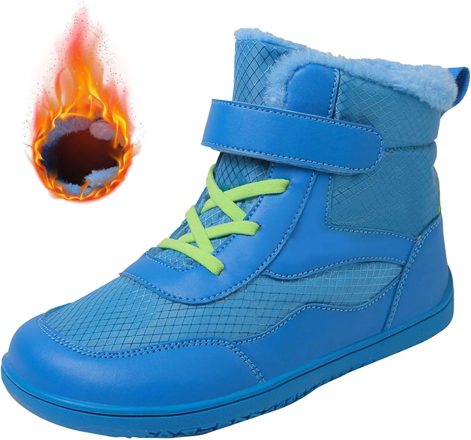 Girls Boys Barefoot Boots Shoes Kids Waterproof Ankle Winter Snow Boot Wide Toe Box Kids Barefoot Winter Boots Non Slip