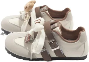 Girls Y2K Cute Teen Training Sneakers Hook & Loop Sticky Force Shoes for Students All Season Everyday Style with Kitty Animal Charms