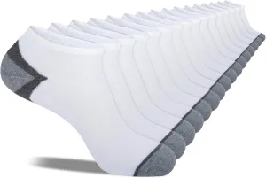 Heatuff 8 Pairs Men’s Ankle Socks Low Cut Cushioned Breathable Casual Socks