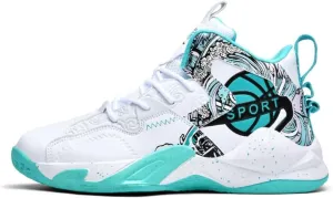High Upper Basketball Shoes for Men Sneakers Breathable Sports Shoes Anti Slip