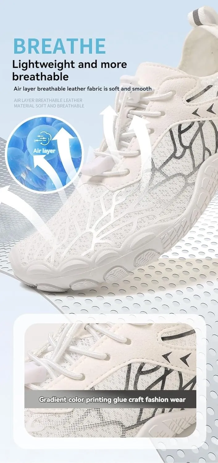 Hike Barefoot Shoes for Women Men Wide Toe Box Athletic Waterproof Trail Running & Non-Slip Barefoot Footwear