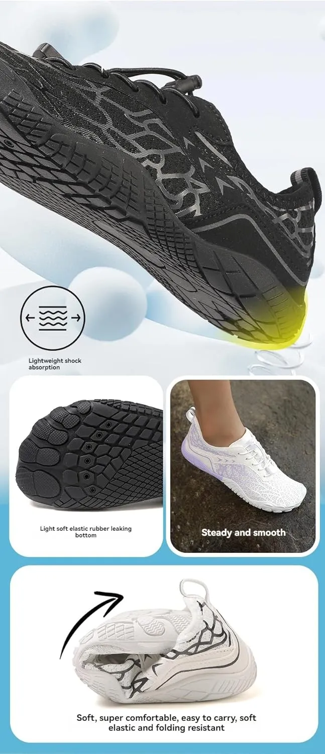 Hike Barefoot Shoes for Women Men Wide Toe Box Athletic Waterproof Trail Running & Non-Slip Barefoot Footwear