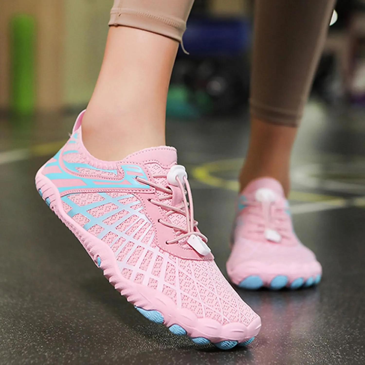 Hike Barefoot Shoes Women Men Healthy & Non-Slip Quick Dry Wide Toe Athletic Footwear Running Hiking Pool Beach Water Shoes Breathable Lightweight Walking Sneakers Unisex