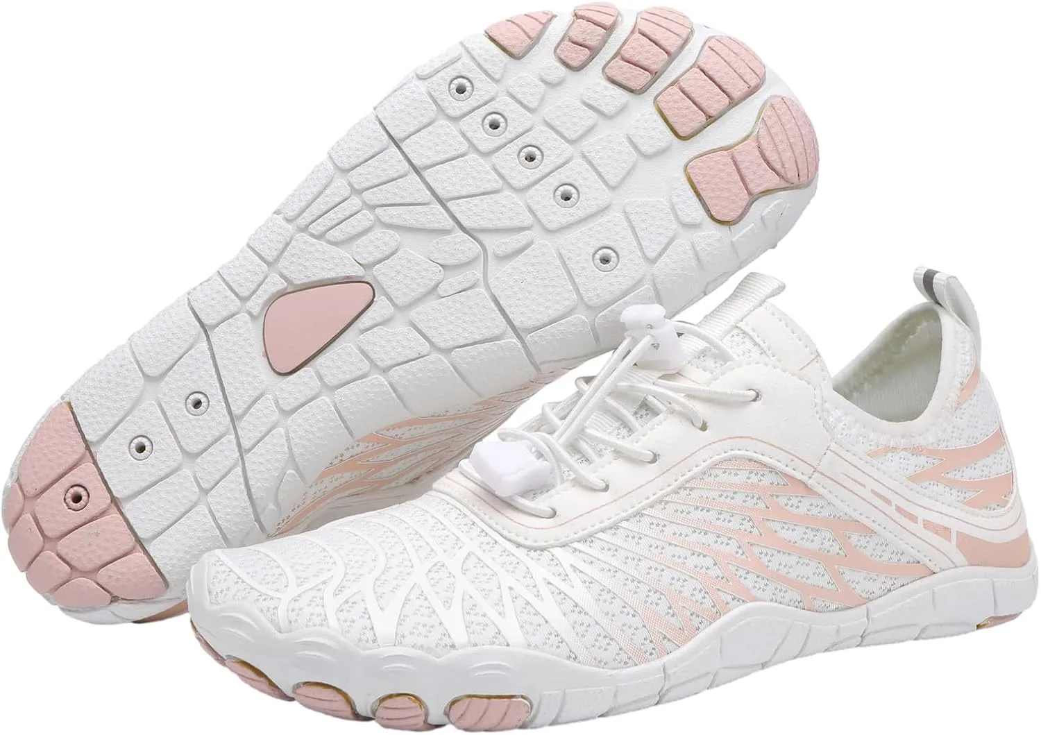 Hiking Barefoot Shoes for Women Men Pro-Healthy&Non-Slip Water Shoe Quick Drying Breathable Hike Walking Shoes Waterproof Trail Running Water Shoe Wide Toe Box Footwear Beach Sneakers Unisex