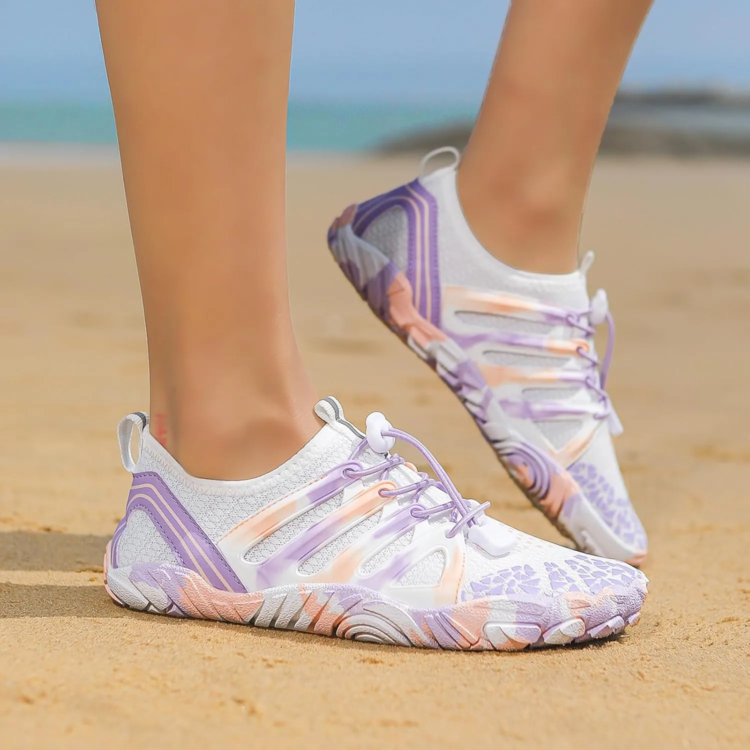 Hiking Footwear Barefoot Water Shoes Women Men Pro-Healthy & Non-Slip Wide Toe Sneakers Quick Dry Lightweight Breathable Running Walking Beach Shoes Boots Unisex