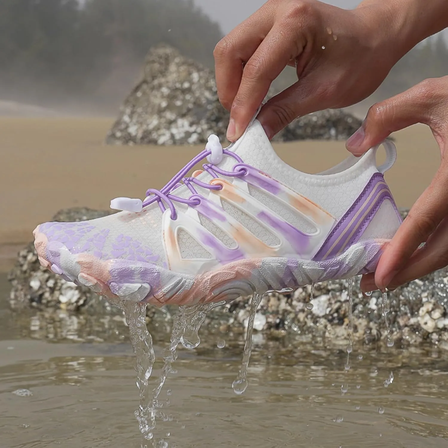 Hiking Footwear Barefoot Water Shoes Women Men Pro-Healthy & Non-Slip Wide Toe Sneakers Quick Dry Lightweight Breathable Running Walking Beach Shoes Boots Unisex