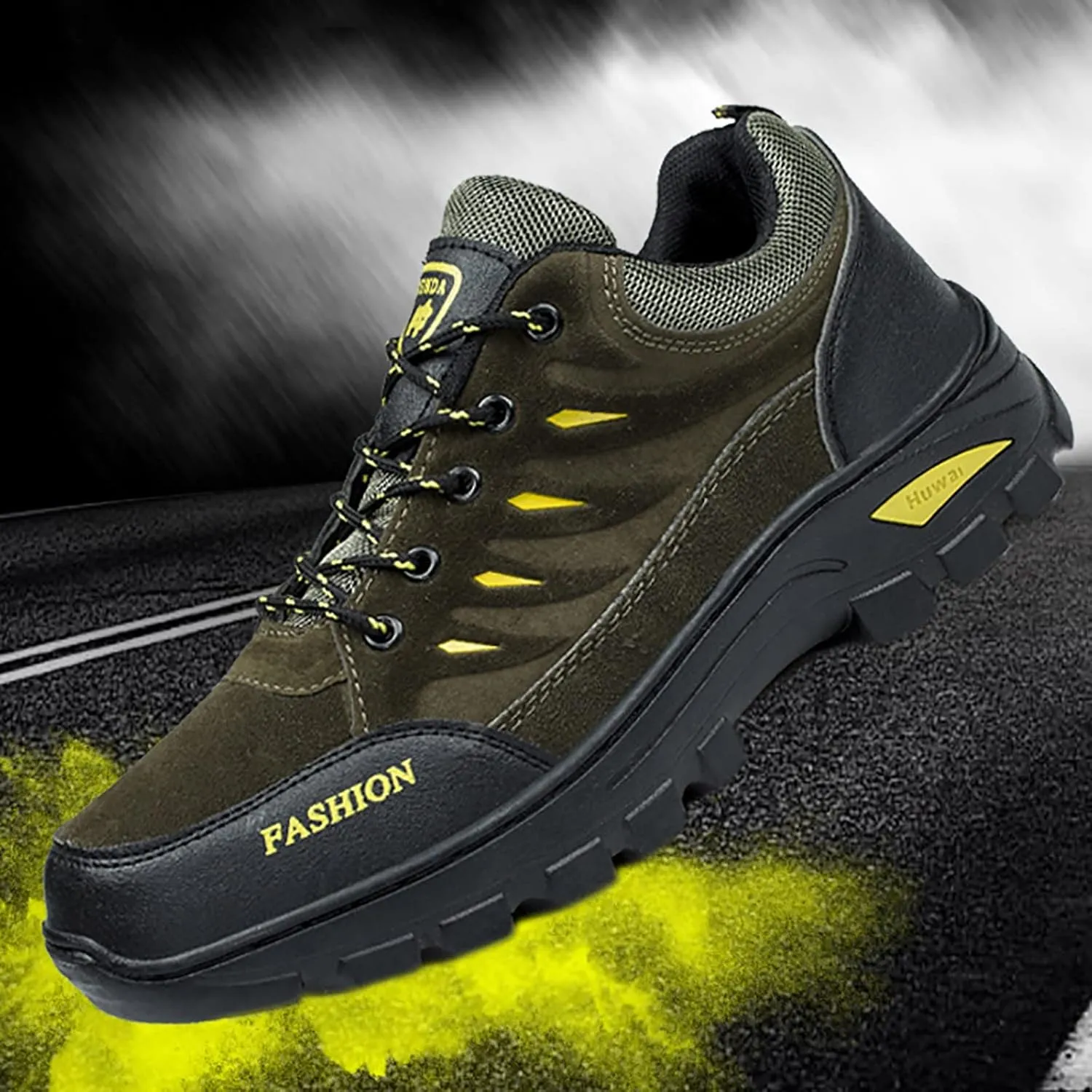 Hiking Shoes for Men Walking Fashion Casual Loafers Breathable Hiking Shoes Casual Mid Top Mens