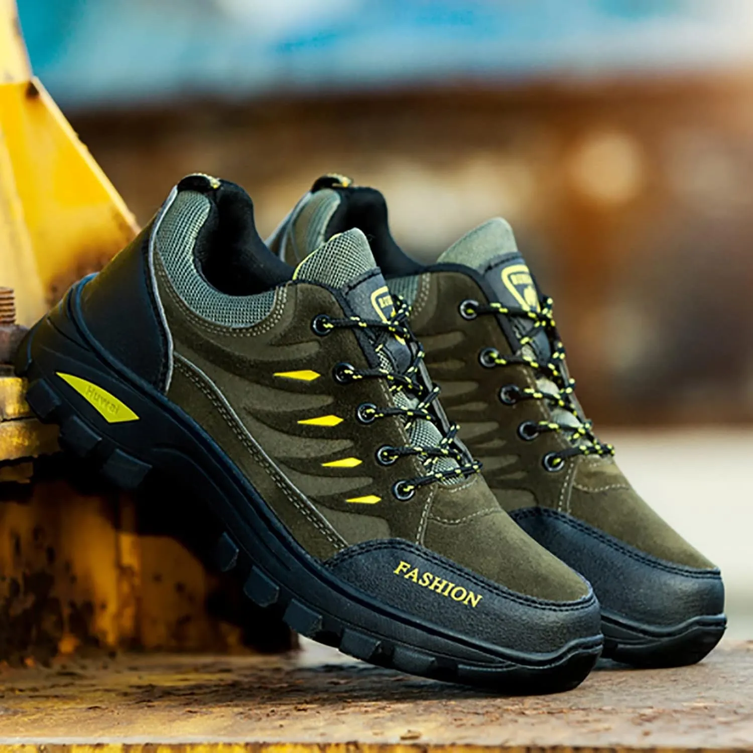 Hiking Shoes for Men Walking Fashion Casual Loafers Breathable Hiking Shoes Casual Mid Top Mens