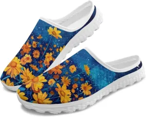 Howilath Women's Sport Mules Tennis Shoes Slip on Garden Shoes Loafers Fashion Backless Sneakers for Street Style Outdoor
